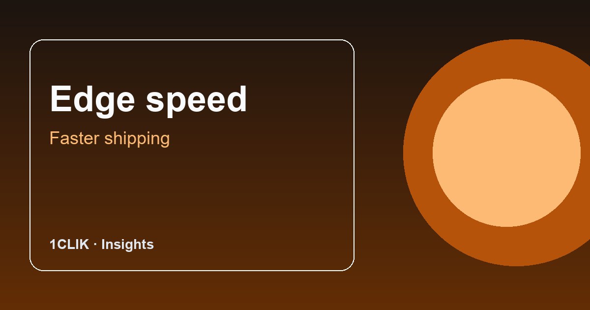 Edge performance for small sites: the underrated growth lever