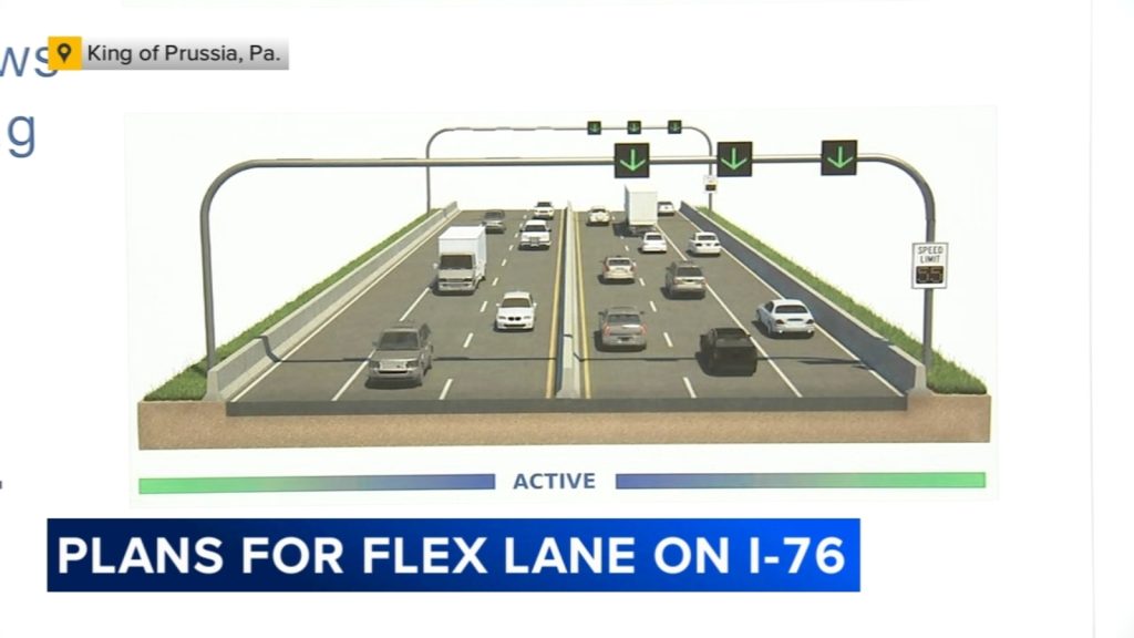 Schuylkill Expressway traffic: PennDOT planning to construct third flexable travel lane along I-76